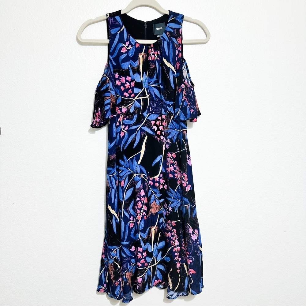 Maeve Elia Open Shoulder Floral Dress Size 0 - Picture 3 of 8